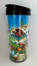 CELESTIAL SEASONINGS 16oz. Insulated Coffee/Tea Tumbler Travel Mug--Collage, NEW