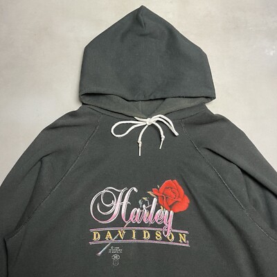 トップス 90s Hanes Harley davidson raglan sweat Vintage 90s Harley-Davidson Ride With the Wind Eagle