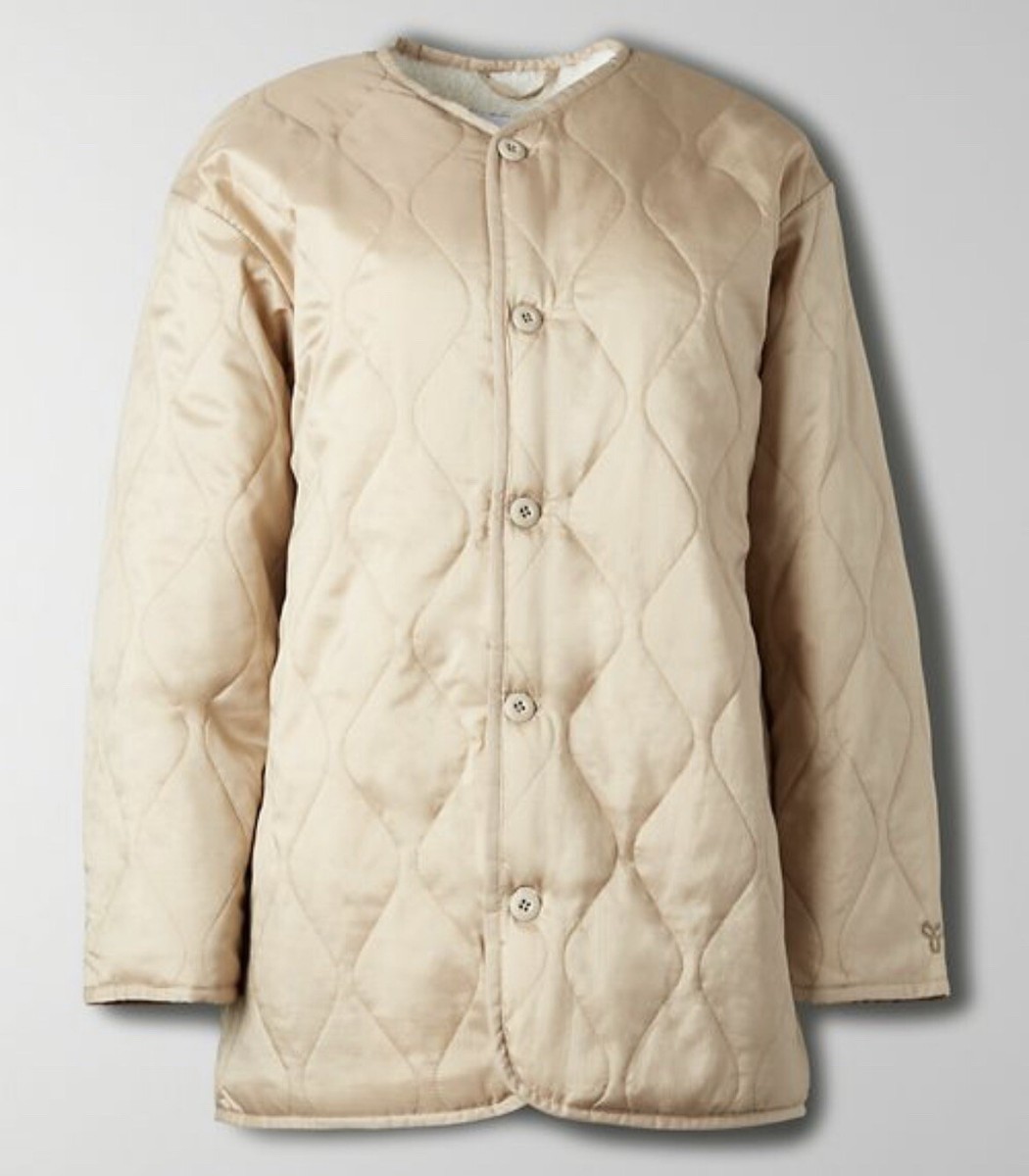 NWT! TNA ARITZIA SHERPA LINED RELAXED FIT QUILTED JACKET