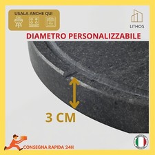 Pietra Ollare Naturale Per Bistecchiera – 40x50x2 Cm, Made In Italy, Per Barbecue, Griglia, Cottura Sana Di Carne E Verdure