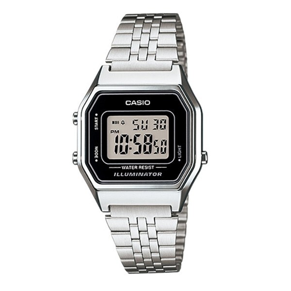 Orologio Vintage Collection - Casio LA680WA-1D Unisex Acciaio Retro Luce Crono