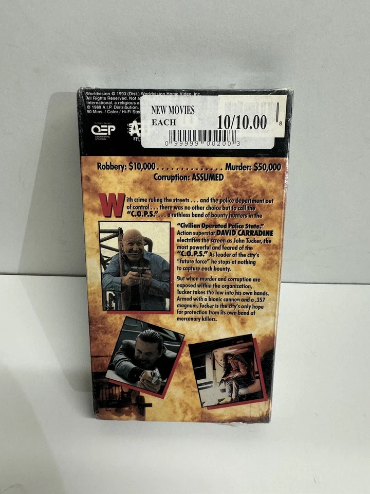 Future Force (VHS 1989) David Carradine Cult Classic OOP VTG-**SEALED**!!! Foto 2 de 4