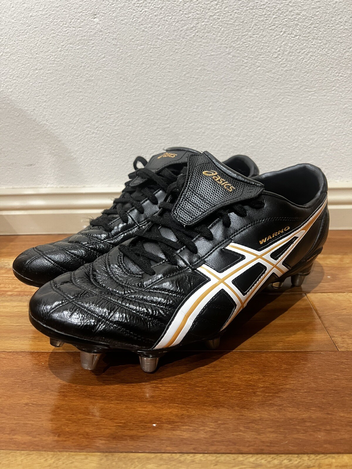 Asics Lethal Warno ST2 Mens Football Rugby AFL Boots Cleats Leather