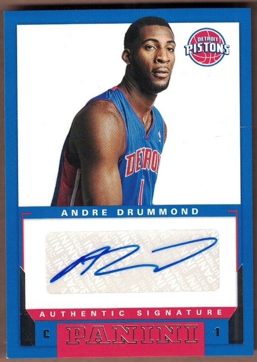 2012-13 PANINI ROOKIE SIGNATURES #49 ANDRE DRUMMOND