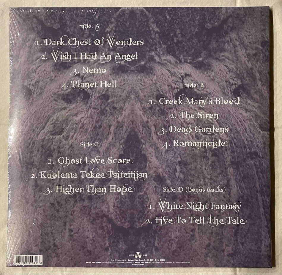 Nightwish - Once + 2 Bonus (Limited Edition Black 2-LP Import) Tarja Turunen - Image 2 of 2