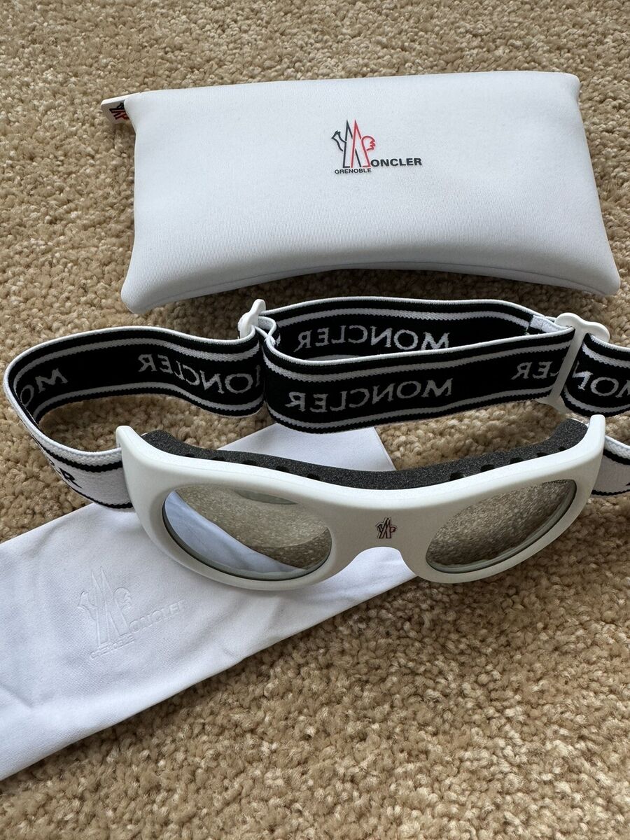 Moncler City Matte White/Silver Goggles ML0051 (21C) 55mm Moncler City Matte White/Silver Goggles ML0051 (21C) 55mm