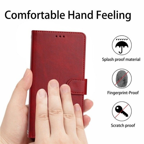 For iPhone 16e 16 15 14 13 12 11 Pro Max Plus XS Case Wallet Leather RFID Cover - Picture 35 of 64