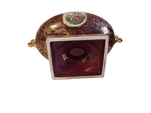 Empire Obst englische Schale Porzellan 24 Karat vergoldet um 1930 - Bild 8 von 11