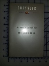 1999 Chrysler Concord Gift Book Brochure  