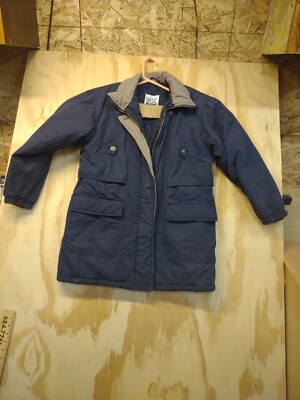 Basic Editions Men's Large Bomber Jacket Blue.     1217