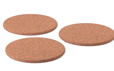 Pack of 3 IKEA HEAT Pot Stand, Cork, 19 cm ,7 31/64'' Kitchen Items, Brand NEW