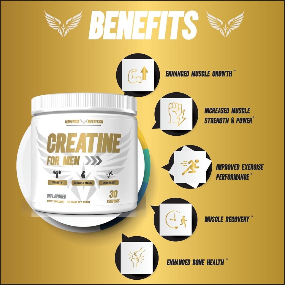 Pure Creatine Monohydrate 175 Gram Powder Micronized 30 Servings 5g Per ...