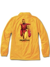 Primitive Marvel x Moebius Marvel Iron Man Gold Coaches Jacket Size Extra-Large