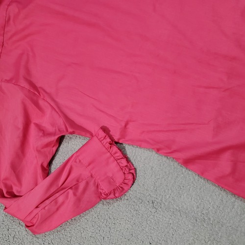 Vintage Delton Smoking Hemd Herren Medium Rosa Rüschen Langarm 70er French Cuff - Bild 13 von 24