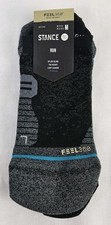 Stance Tab Height Run Socks Black Run Light Sz M 6-8.5 W 8-10.5 One Pair NWT