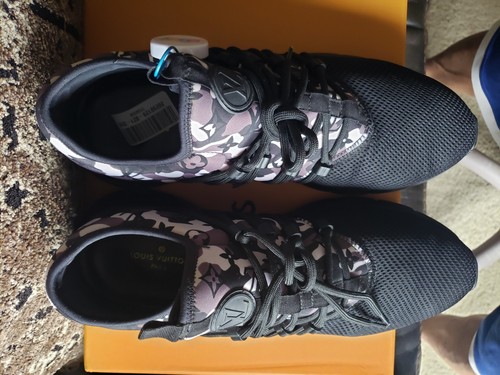 Louis Vuitton FAST LANE Monogram Black Nylon/Mesh Sneaker Men 9 UK/10 US $990 - Picture 11 of 20