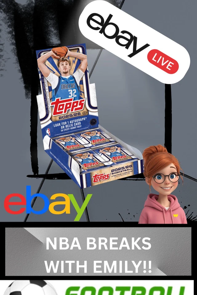 Topps Basketball 2025 Hobby Box Break & Rip n Ships with Emily