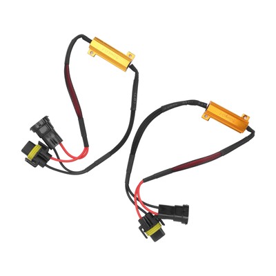 _2pcs H11 LED Fog Light Decoder 50W 12V Load Resistor Car Headlight Anti Flicker