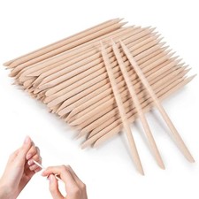 Pcs 4.5 Inch Orange Wood Nail Sticks Double Sided Multi Functional Cuticle 300