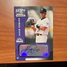 Select 2002 Rookies & Prospects Jason Romano #42 Colorado Rockies Autographed