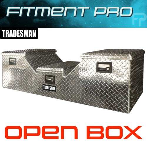 Tradesman Aluminum Flush Mount 5th Wheel Truck Tool Box Steel Brite 58.3" 6132