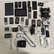 Job Lot 29 X Mixed Mobile Smart Phones , Digital Camera, Apple AirPods Untested