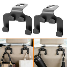 2x Multifunctional Car Seat Back Headrest Hooks Hanger Holder Hook for Bag Purse