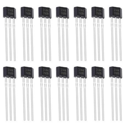 ALLECIN 20Pcs A3144 3144 Hall Effect Sensor OH3144 AH3144E 3Pins Magnetic