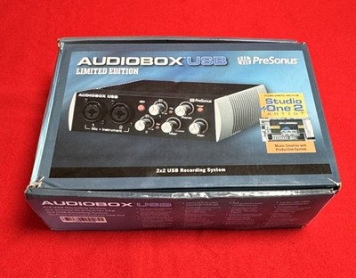 PreSonus Audiobox USB Limited Edition 2X2 USB Recording System Interface, New!