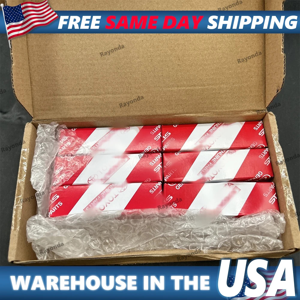 FITS: 96 - 02 TOYOTA 4RUNNER 3.4L V6 SPARK PLUG QTY 6 OEM BRAND NEW 90919-01192
