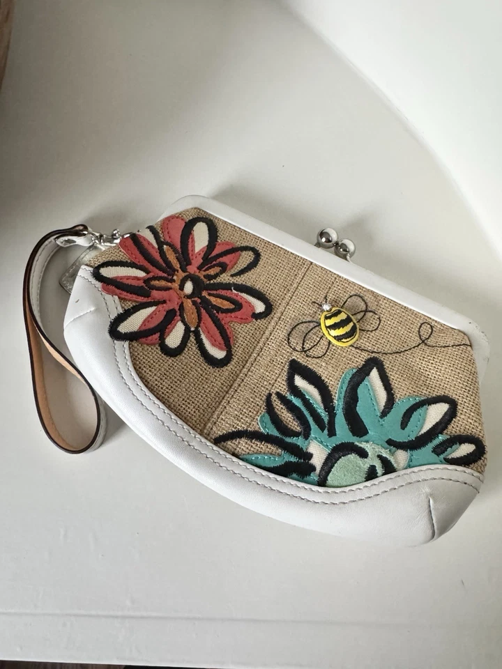 Bolso de Mano Coach Bumble Bee Kisslock Edición Limitada Vintage Foto 3 de 4