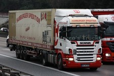 LKW Foto Scania R 420 Kofferauflieger Deutschland weiß HAMBURGER SPEDITIO #n8rn