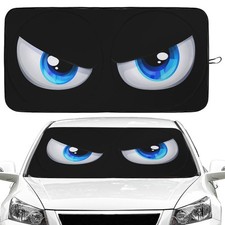 Blue Eyes Car Windshield Sun Shade Foldable Sunshade Front Window Cover Sun V...