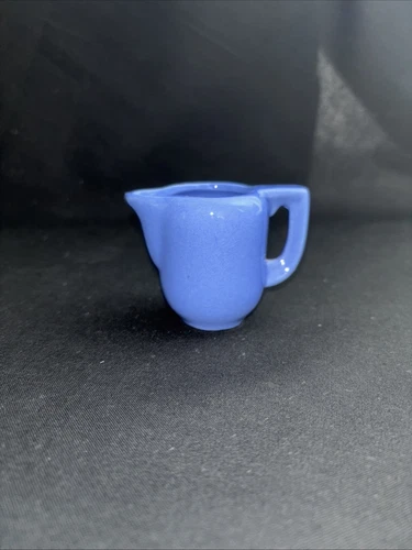 Vintage Shawnee Miniature Blue Ceramic Pitcher Decorative Collectible