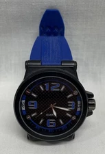 ACCUTIME WATCH CORP K40030612 Blue Plastic Band