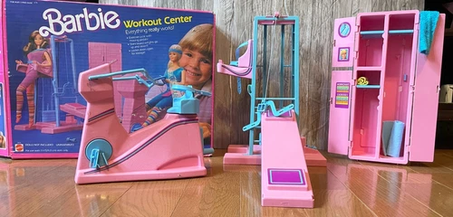 VTG 1984 Barbie Workout Center Playset with original box
