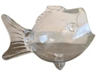 Vintage Blenko Style Art Glass Fish Bowl Vase Terrarium Hand Blown 12” MCM