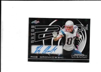 2025 Football Nation ROB GRONKOWSKI Sonic Boom Ice Autograph card 1/1--Patriots