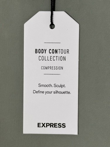 Express Green Body Contour Compression High Neck Body Suit Women’s Size L. NWT - Picture 5 of 12