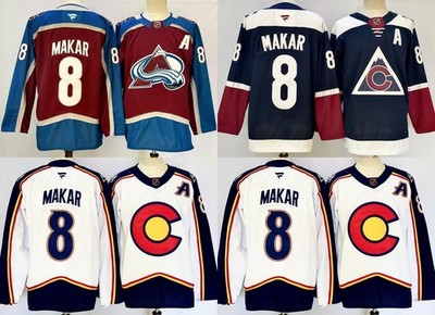 Men's Colorado Avalanche 8 Long Sleeve Top Stitched S-3XL