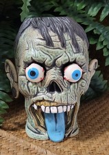 Smiley Magno Zombie Head Green Tiki Mug Munktiki