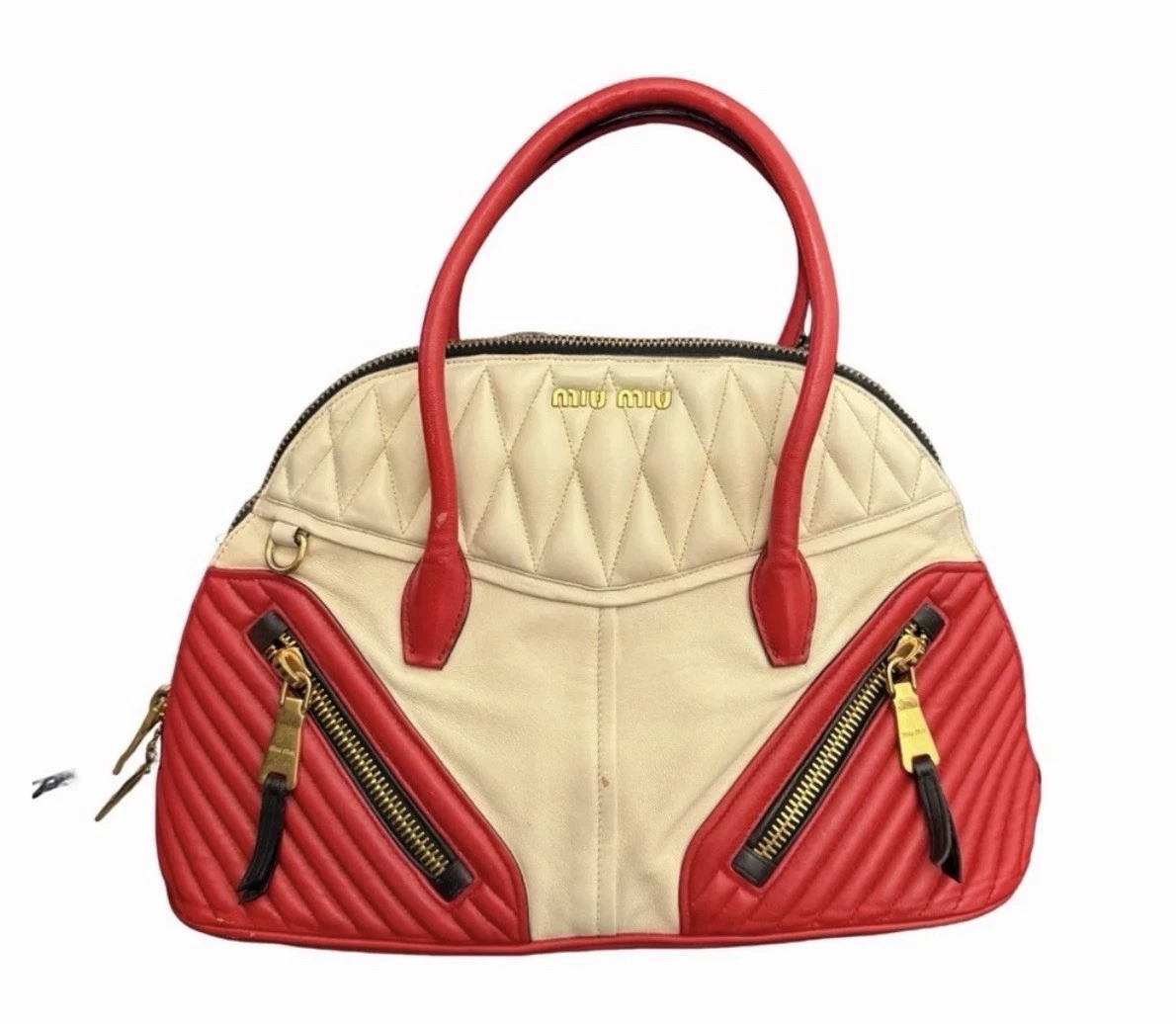 Miu Miu — Miu Miu Napa Biker Bag