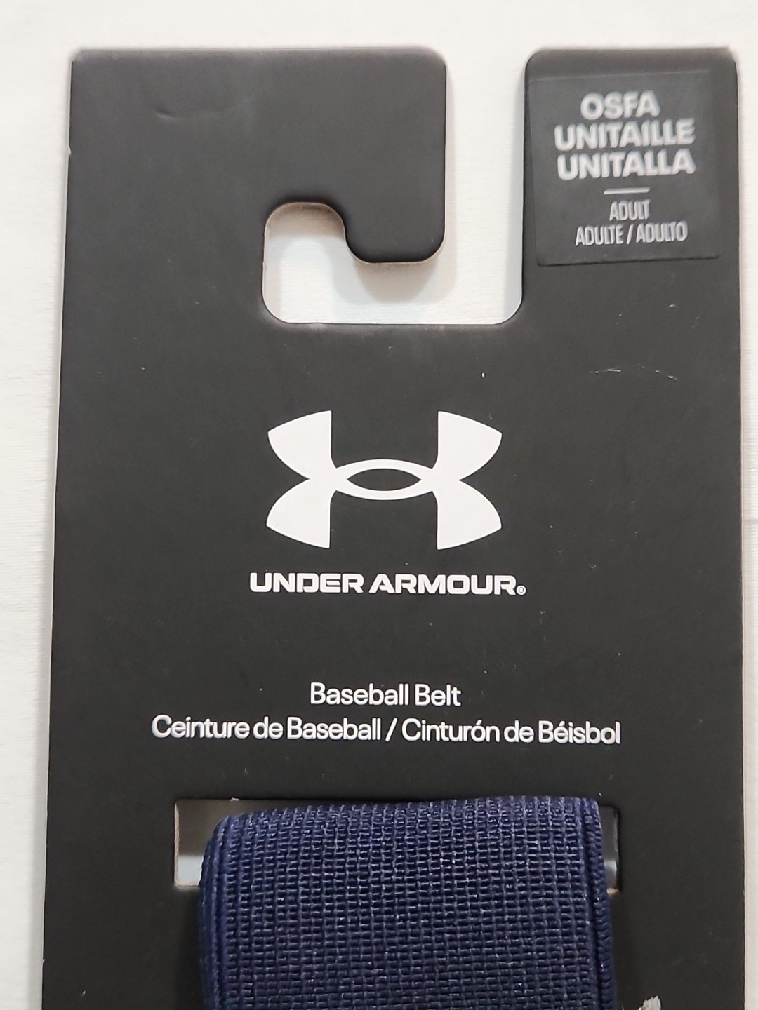 Under Armour Adult UA Adjustable Baseball Belt - Fits Up to 42
