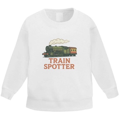 'Train Spotter' Kid's Sweatshirt / Sweater / Jumper (KW056708)