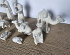 Vintage Nativity White Blue Porcelain Figurines - Lot Of 11 Pieces — photo 5