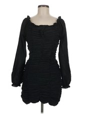 PrettyLittleThing Women Black Cocktail Dress 8