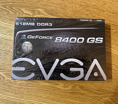 EVGA NVIDIA GeForce 8400 GS 512MB DDR3 PCIe 2.0 VGA HDMI DVI - NEU OVP in Folie