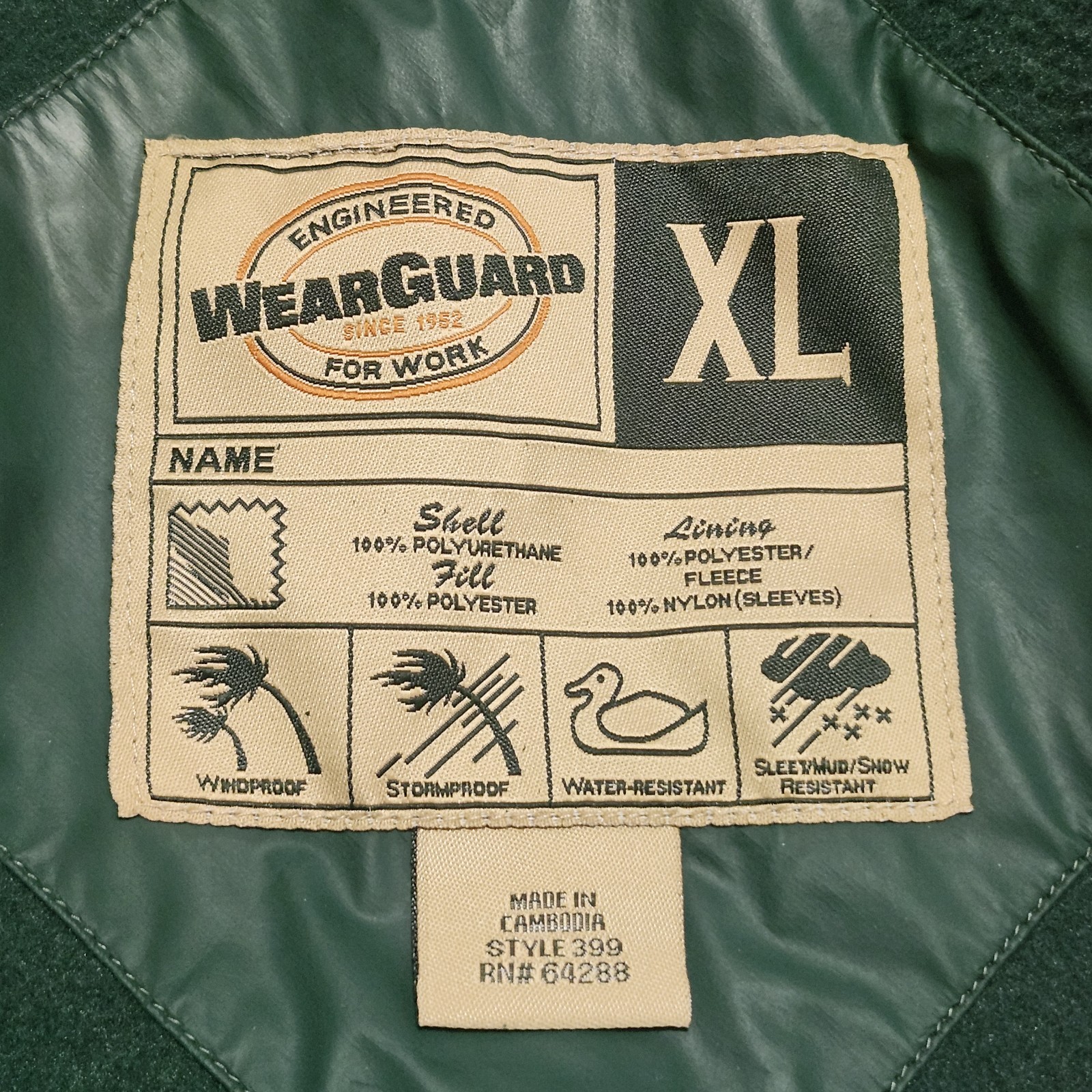 Wearguard Stormproof Engineered Full Zip Mens Jac… - image 4