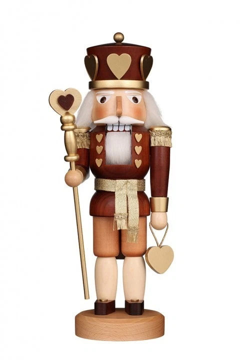 New in Box - Christian Ulbricht Natural King of Hearts German Nutcracker 32-320