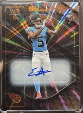 2025 Panini Black - Rookies Elic Ayomanor #164 Citrine Autographs /25 (AU, RC)